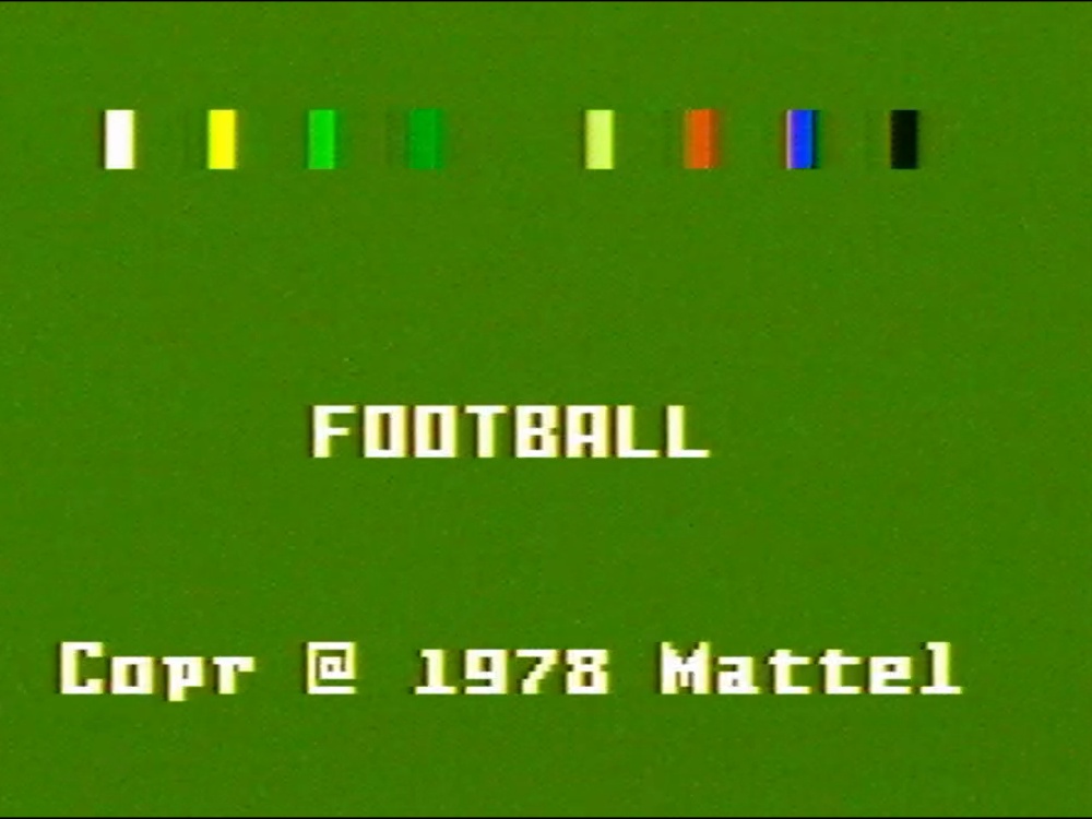 Title Screen of NFL Football for Intellivision